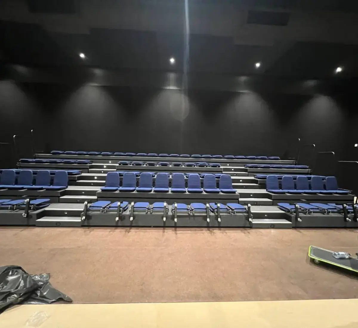Education auditorium with tiered seating